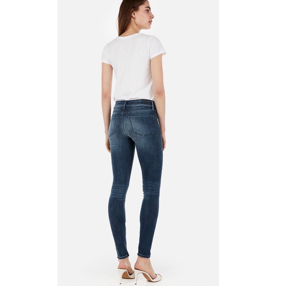 Express Mid Rise Crop Jean Leggings 👖 - Picture 3 of 13